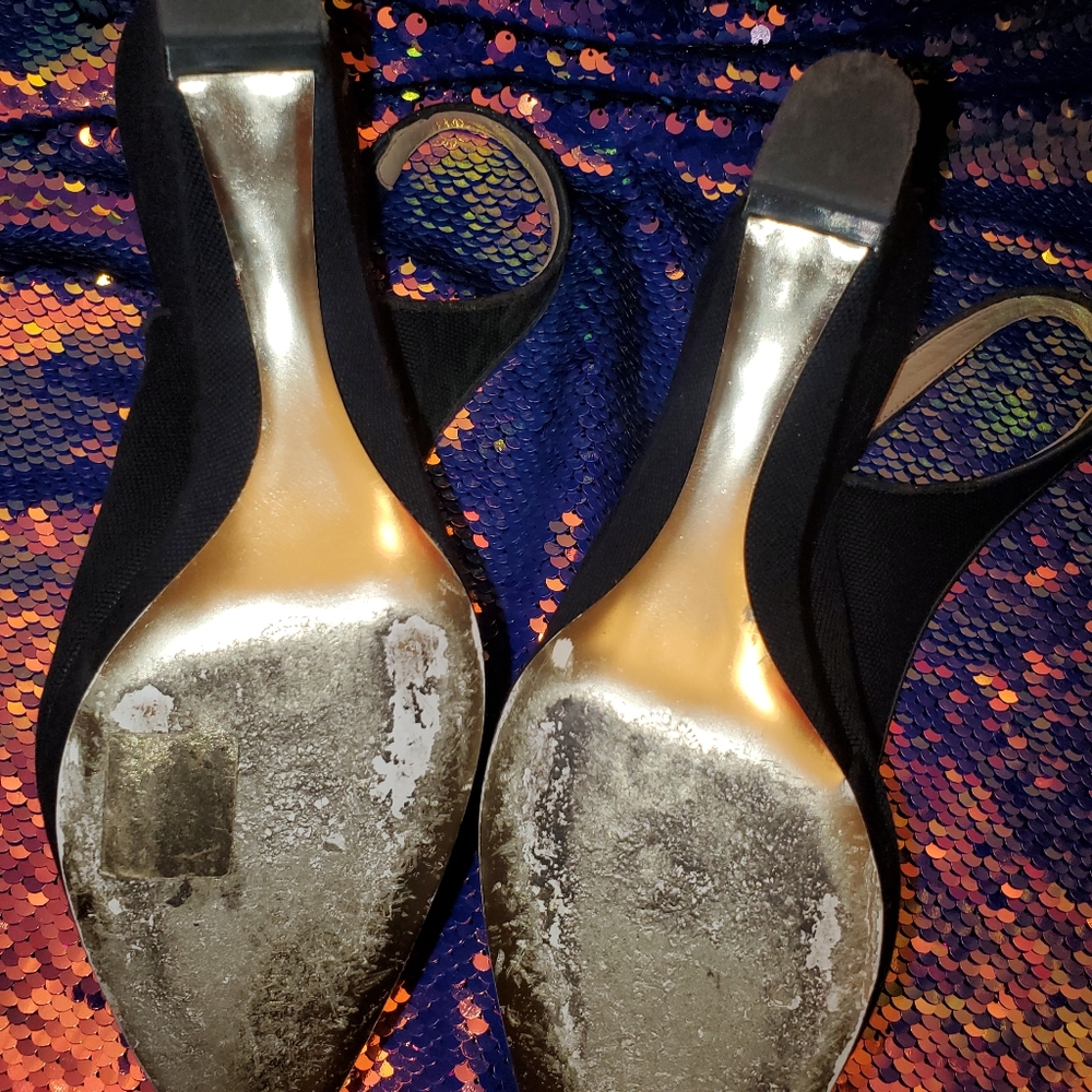 Stella McCartney Navy Cavas Wedge - Picture 3 of 7